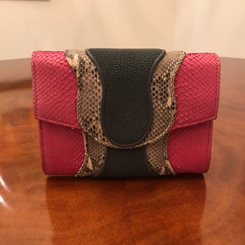 Khirma Eliazov clutch. Exotic skins